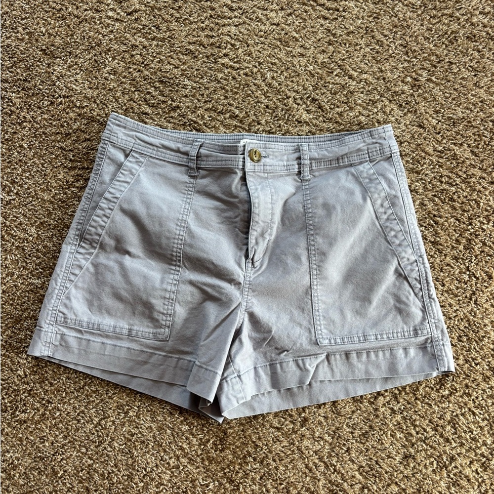 Women's A New Day Gray High Waisted Shorts Size 14